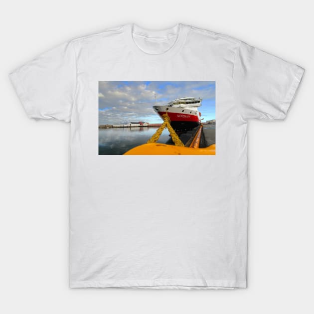 Hurtigruten MS Nordkapp - Svolvær, Norway T-Shirt by ztrnorge